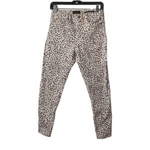 Banana Republic jeans high rise cheetah print skinny size  27